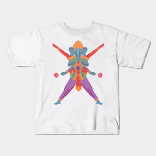 Hindu God and Goddess Acro yoga Kids T-Shirt